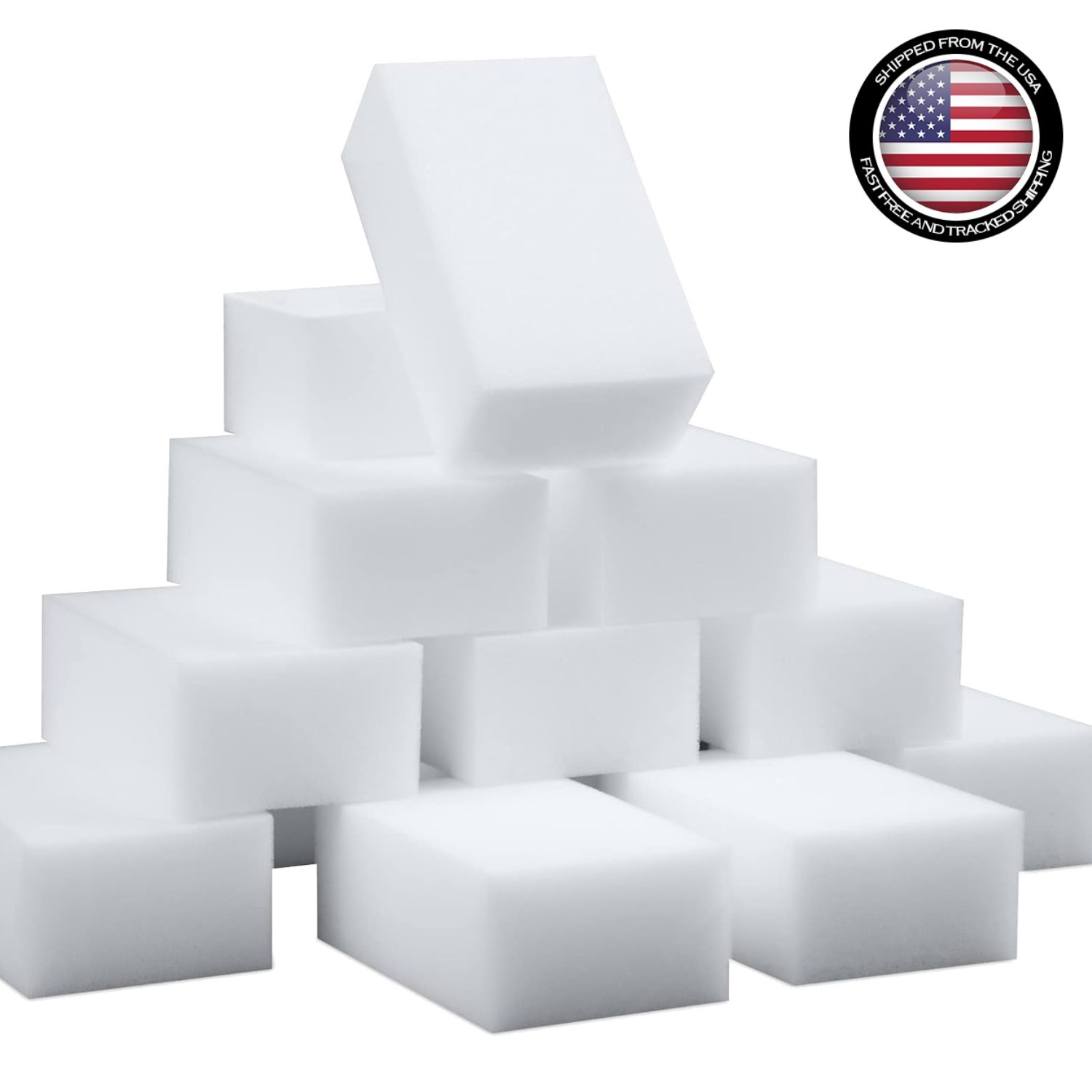 100 Pack Magic Sponge Erasers – Extra Thick Melamine Foam for Lasting Clean