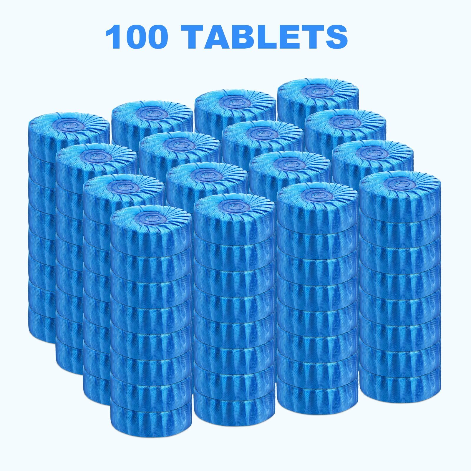 100 Pack Toilet Bowl Cleaner Tablets Long-lasting Bathroom Toilet Tank Cleane…