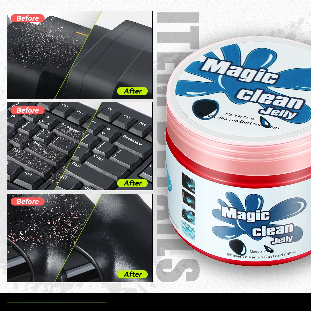 DNA Motoring 4 x Universal Dust Sticky Cleaning Gel Jelly Blue+Red+Green+Yellow