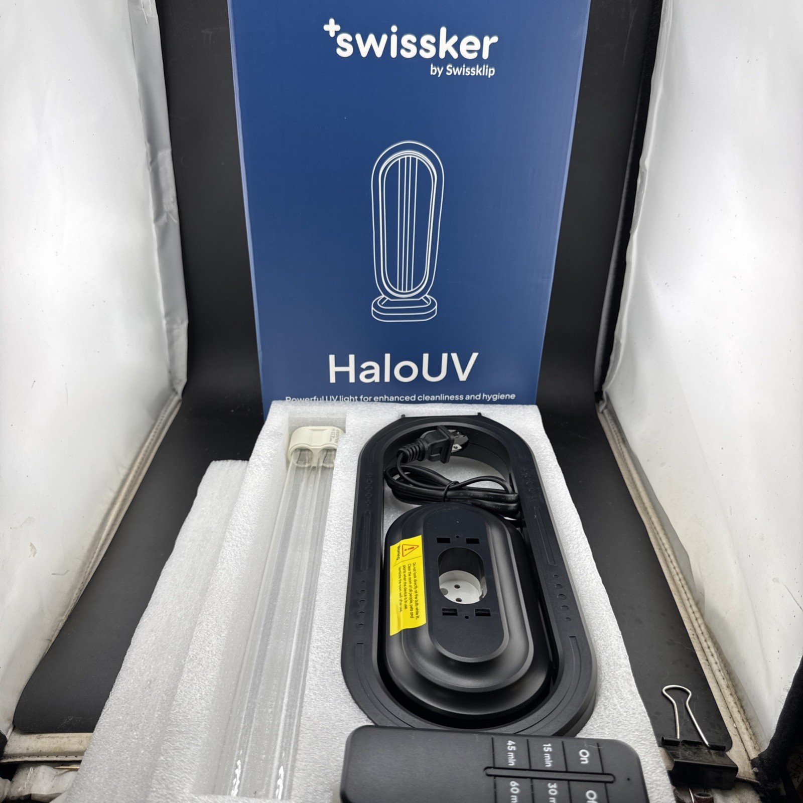 Swissker HaloUV UV-C Light Home Disinfection + Remote Brand New