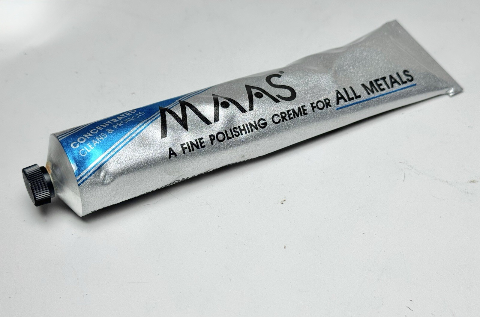 MAAS Fine Polishing Cream For All Metals – 4oz – Partial Tube