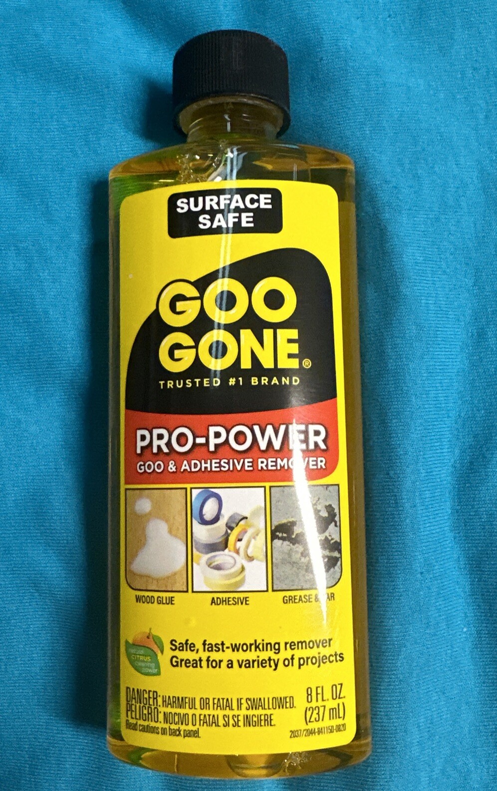 Magic Goo Gone Citrus Solvent Removes Gum Grease & Tar – 8 oz Bottle