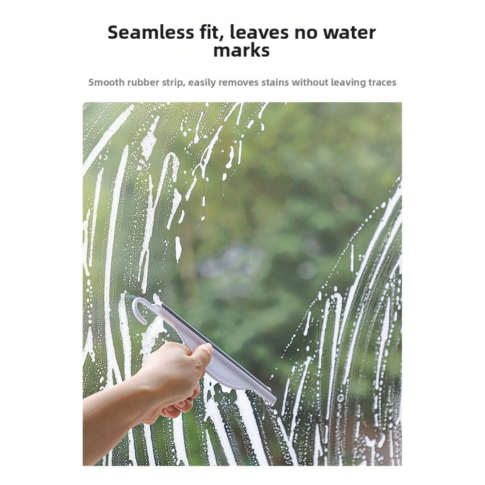 Portable Silicone Squeegee 19 7 x 4 2cm for Glass and Bathroom Cleaning