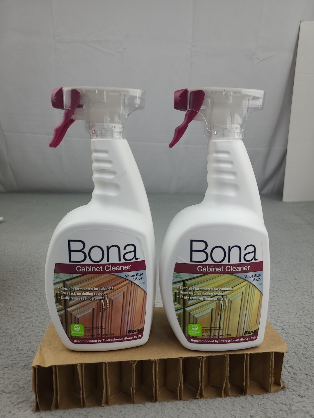 2x Bona Cabinet Cleaner Value Size each are 36oz Spray Discontinued