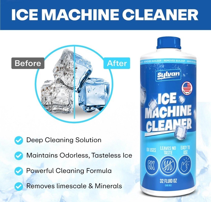Bottles of Ice Machine Cleaner | 32fl oz | Free Cloth |