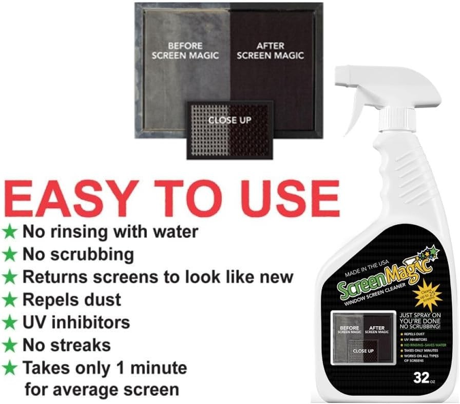 Screen Magic SM1GR Refill Ready to Use Window Screen Liquid Cleaner 1 gal.