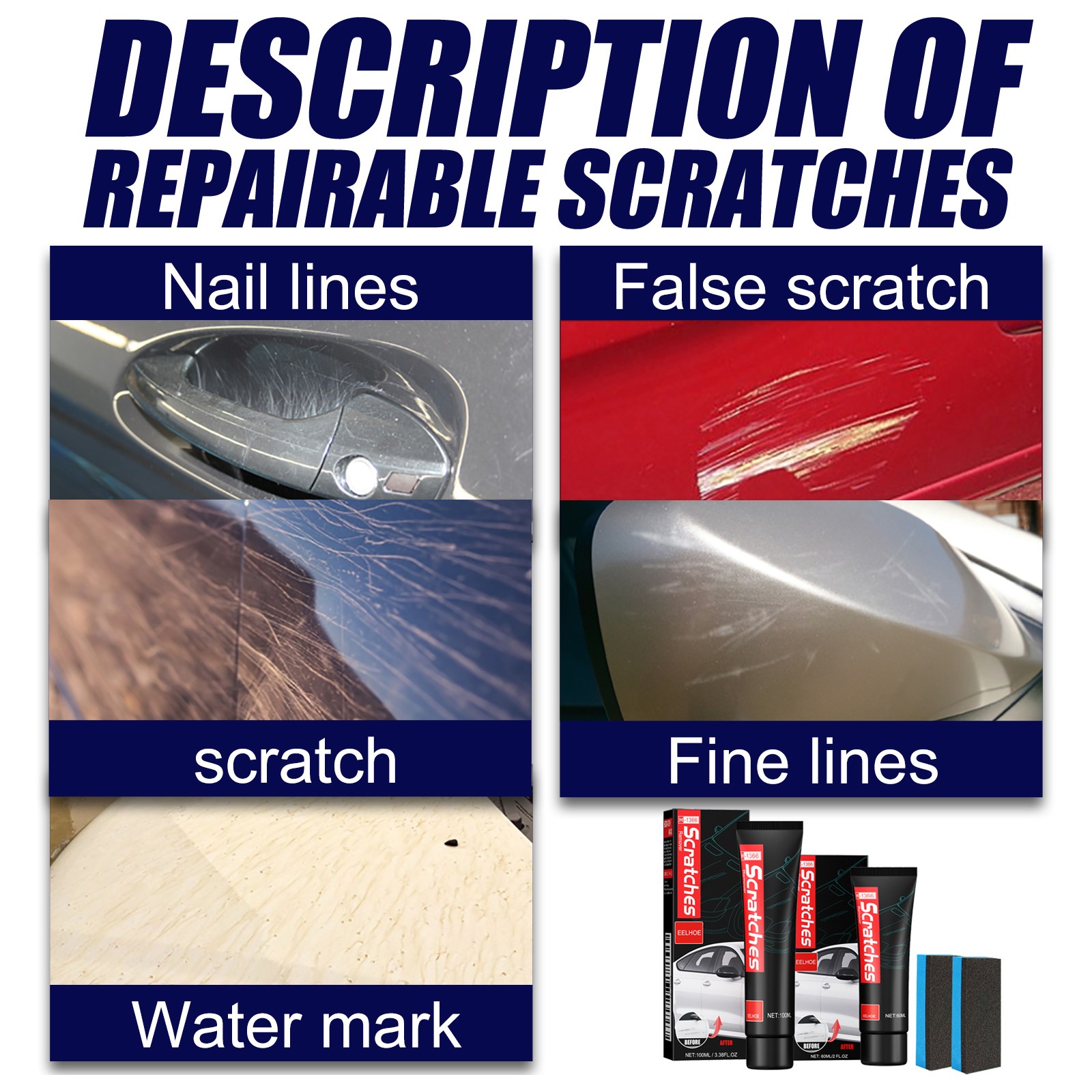 Decontamination Wax Scratches Remover – Paint Cleaning Repair Paste 🚗