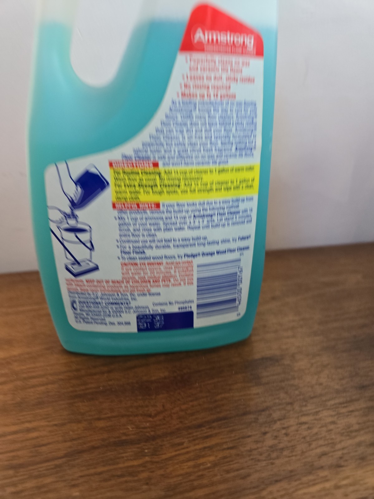 RARE Vtg ARMSTRONG Concentrated Floor Cleaner No Sticky Residue SC Johnson 32 Oz