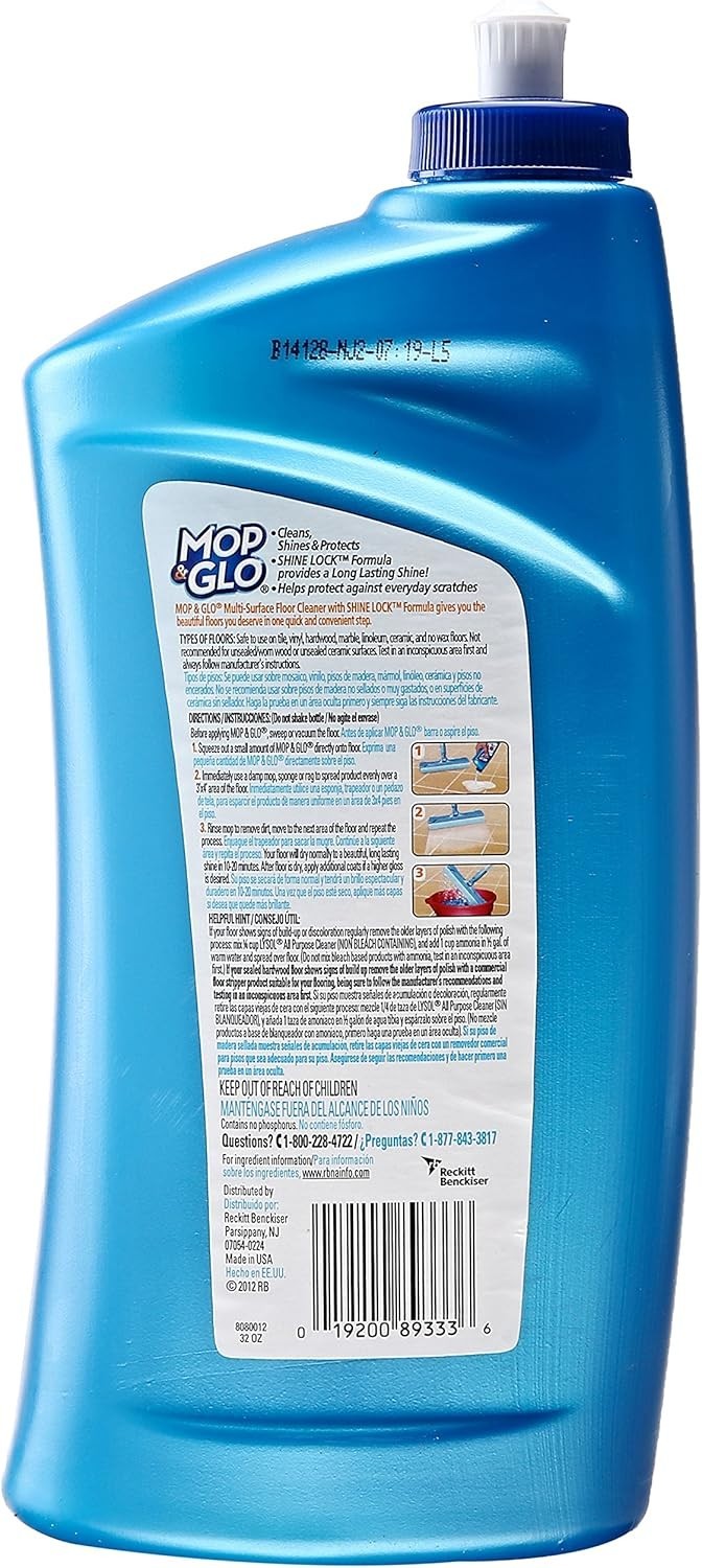 Mop & Glo Multi-Surface Floor Cleaner, 32 fl oz Bottle