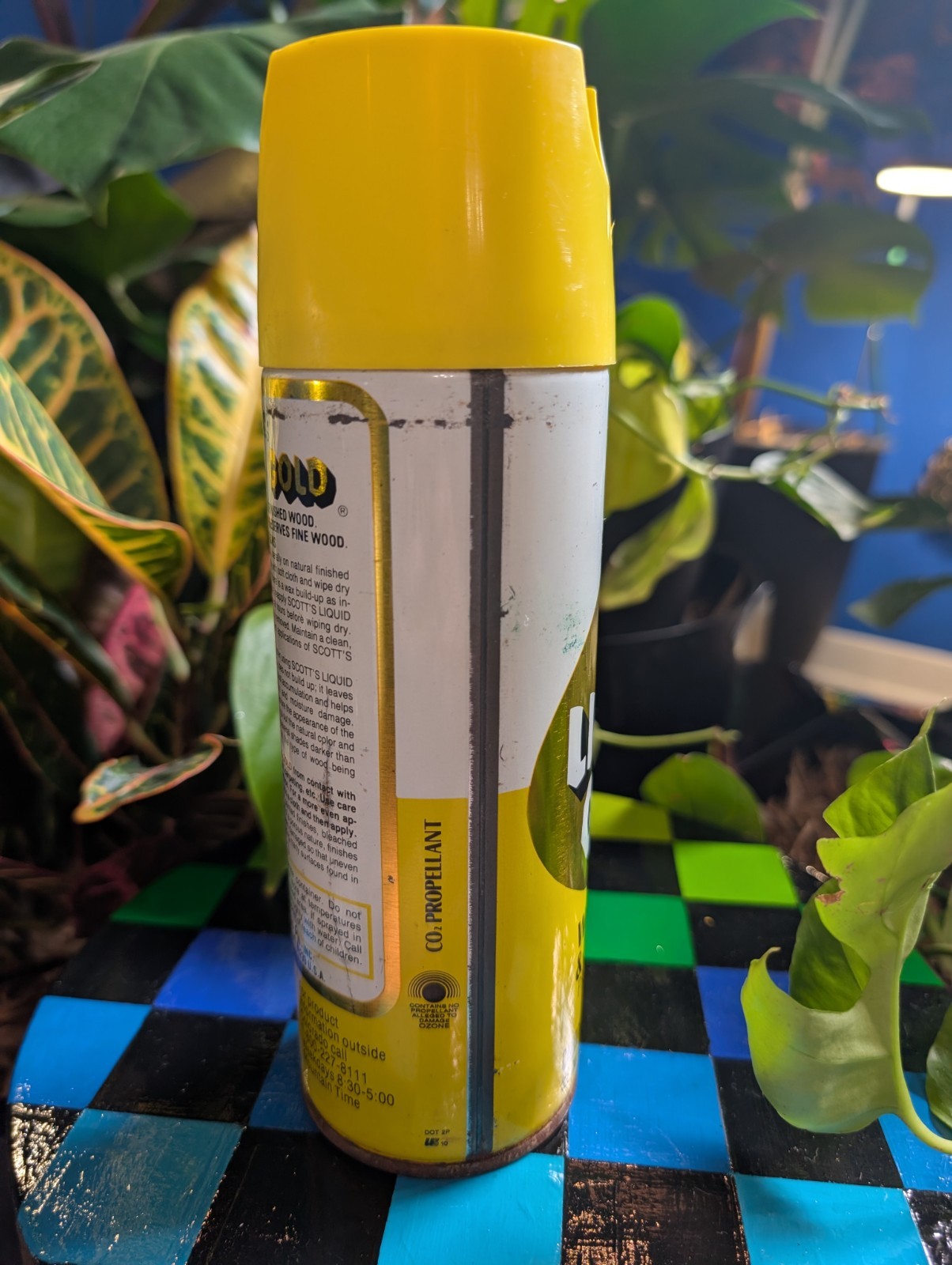 Vintage Scott’s Liquid Gold 14 oz Lemon Scent Wood Cleaner Prop Full 1980s 90s