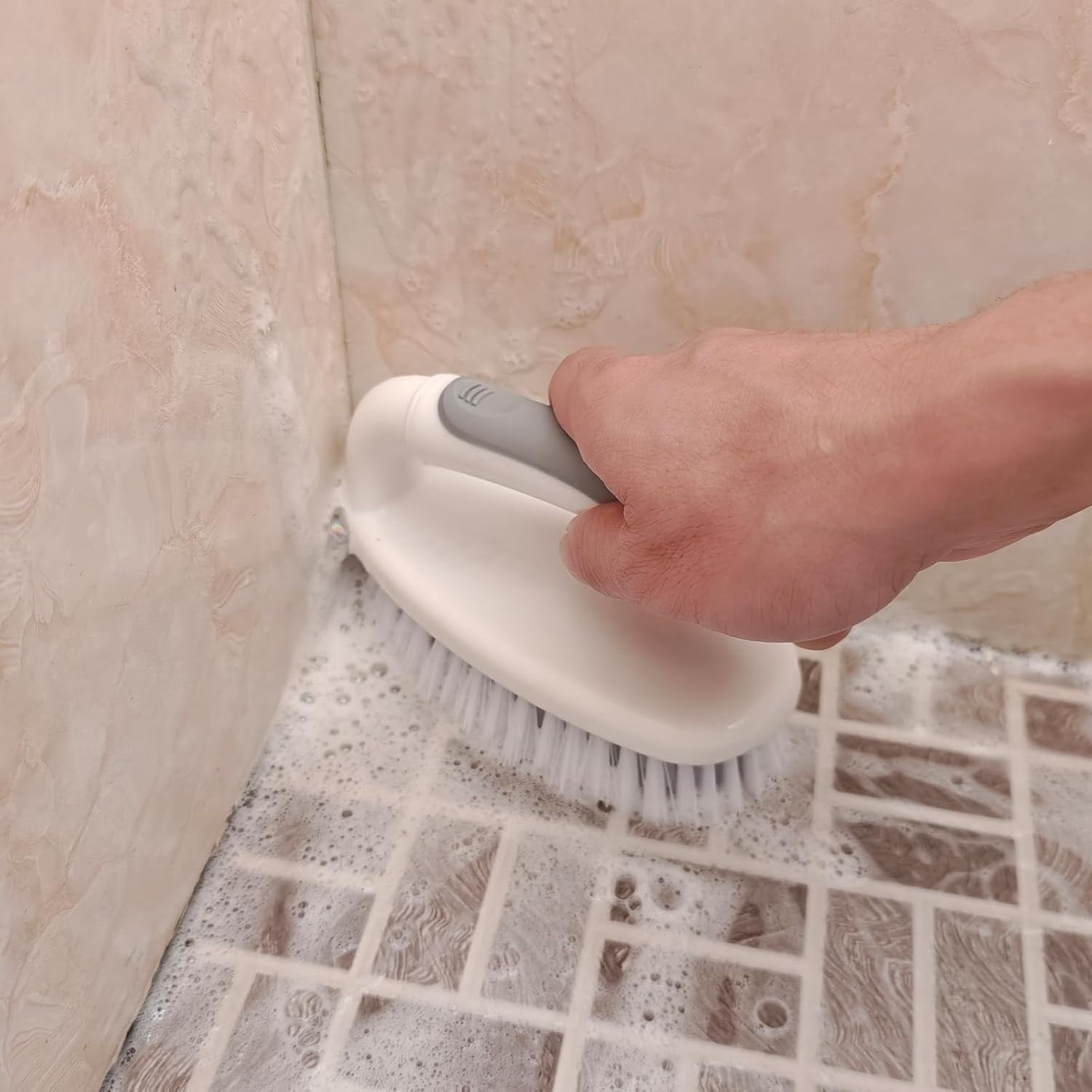 Scrub Brushes for Cleaning Bathtub Scrubber Heavy Duty Scrub Brush with Handle S