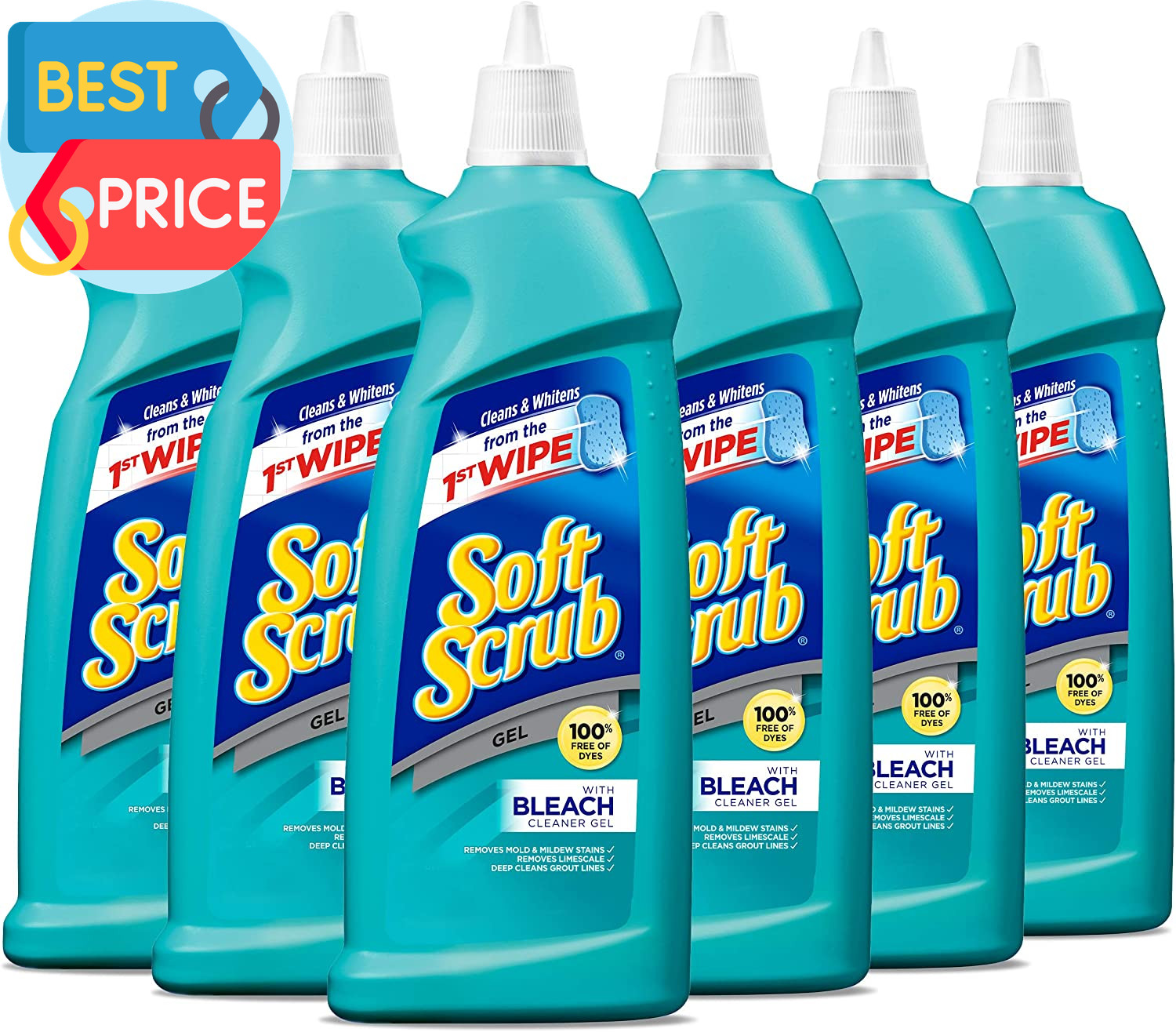 Gel with Bleach Cleaner, 28.6 Ounces (Pack of 6)