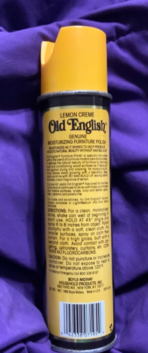VINTAGE 1990’s OLD ENGLISH LEMON CREME MOISTURIZING POLISH