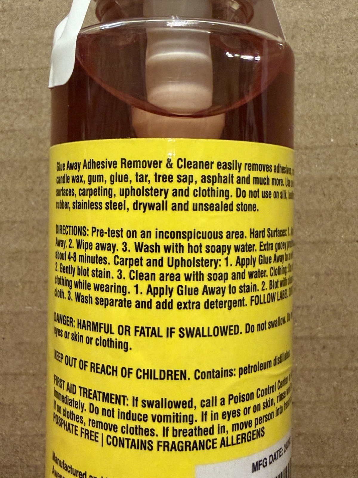 Glue-Away Adhesive Remover Spray 4 fl oz