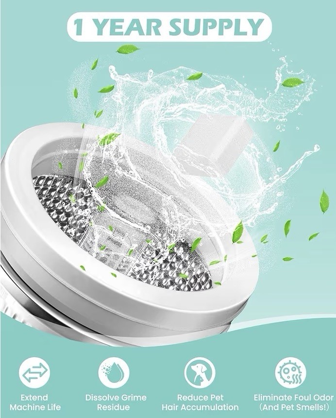 Uproot Clean Washing Machine Cleaner Tablets – 24 Pack for a 12 Month Supply. Fo