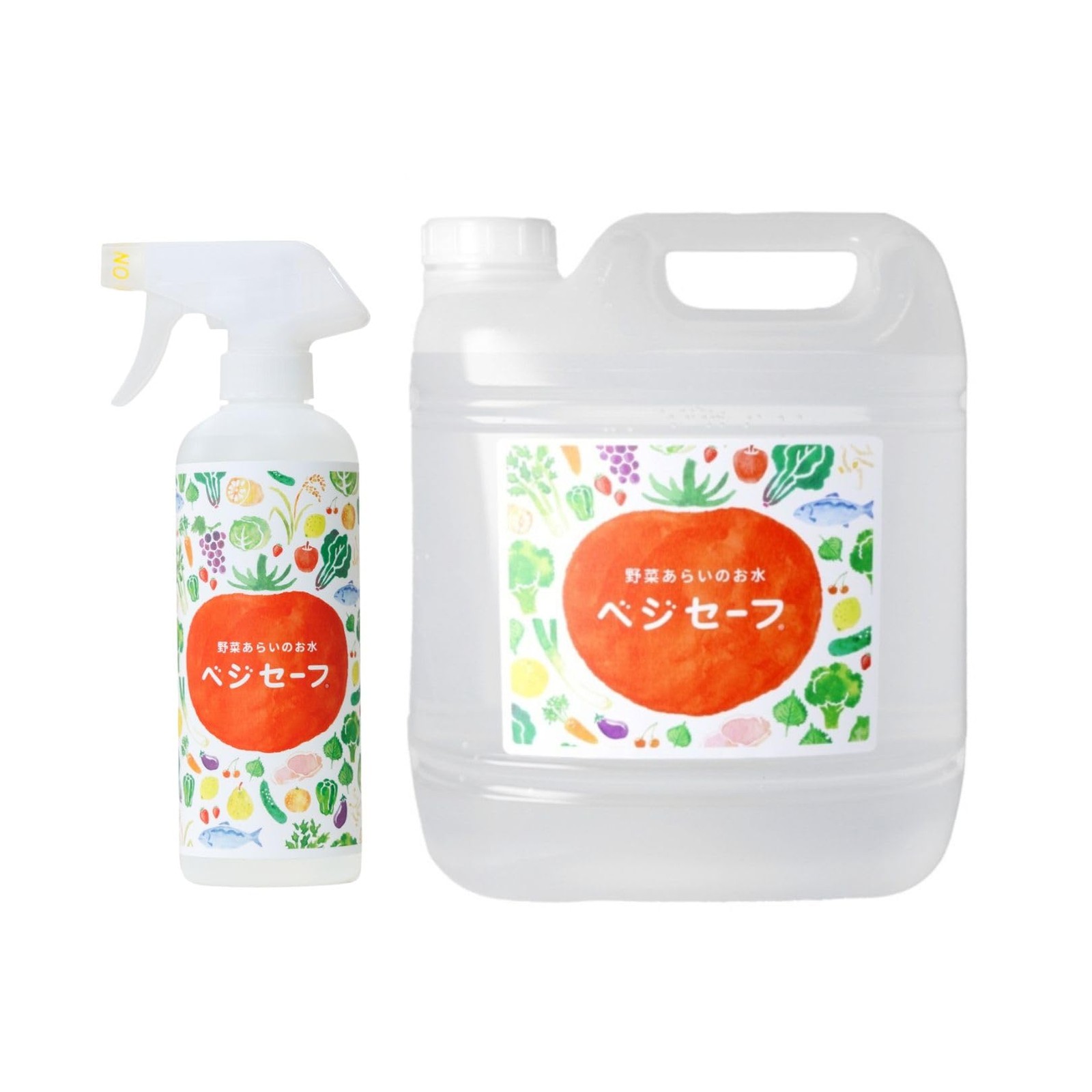 Veggie Fresh Food Cleaning / Deluxe Set【400ml (13.5 fl oz) Spray Bottle + 4L