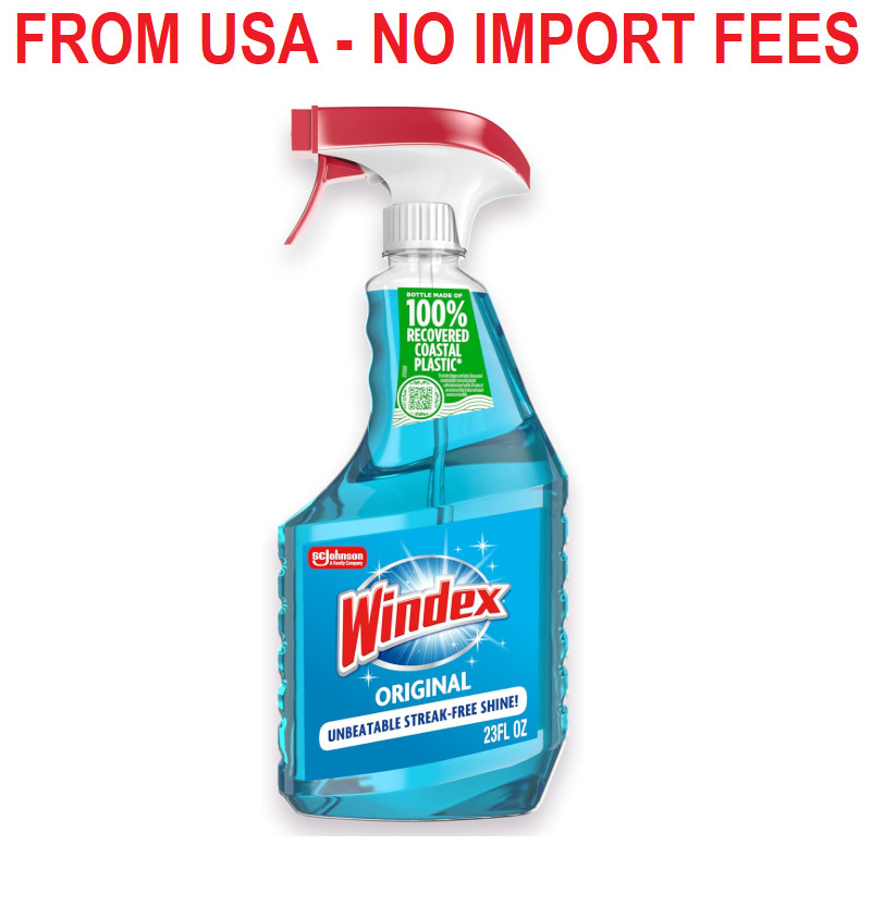 Windex Glass and Window Cleaner Spray Bottle, Packaging Designed to Prevent Leak
