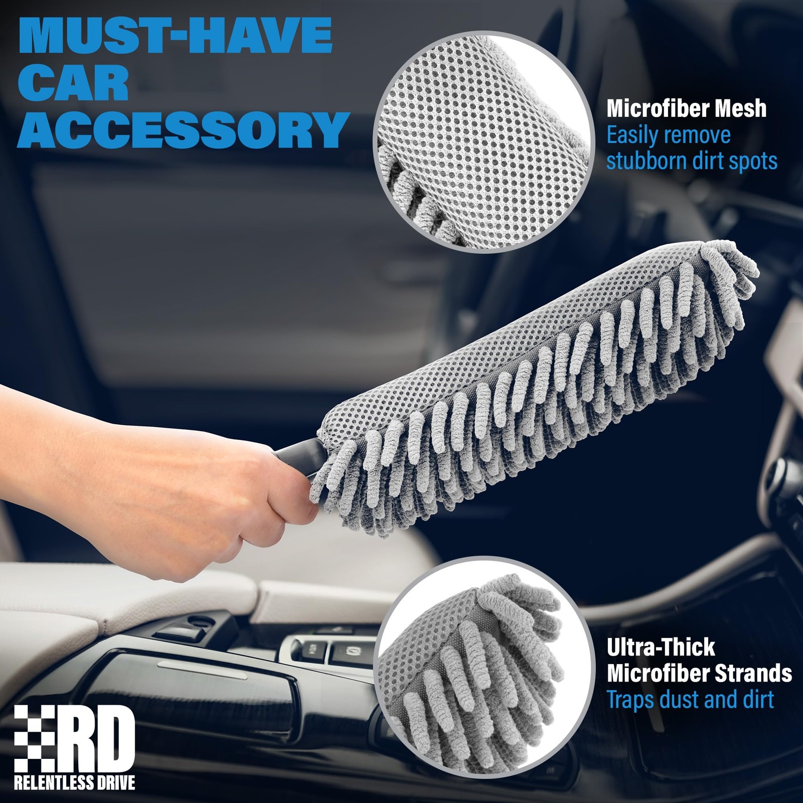 E Professional Car Cleaner Duster Brush lint & Scratch Free Car Accessories Fo