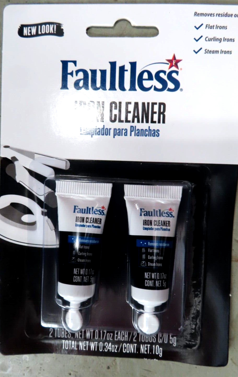 Faultless Hot Iron Cleaner 2 Pack. #40109 NEW