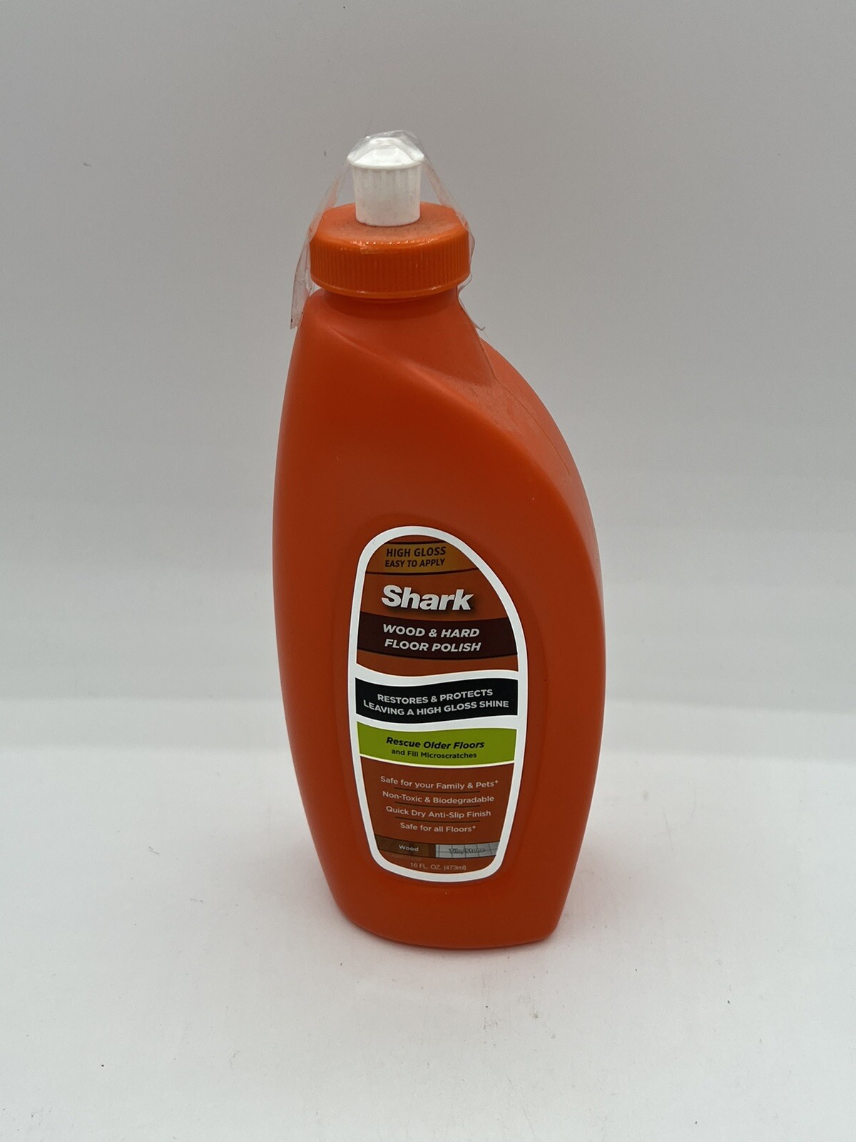 SHARK Wood And Hard Floor Polish 16 Fl Oz High Gloss Restores and Protects NEW