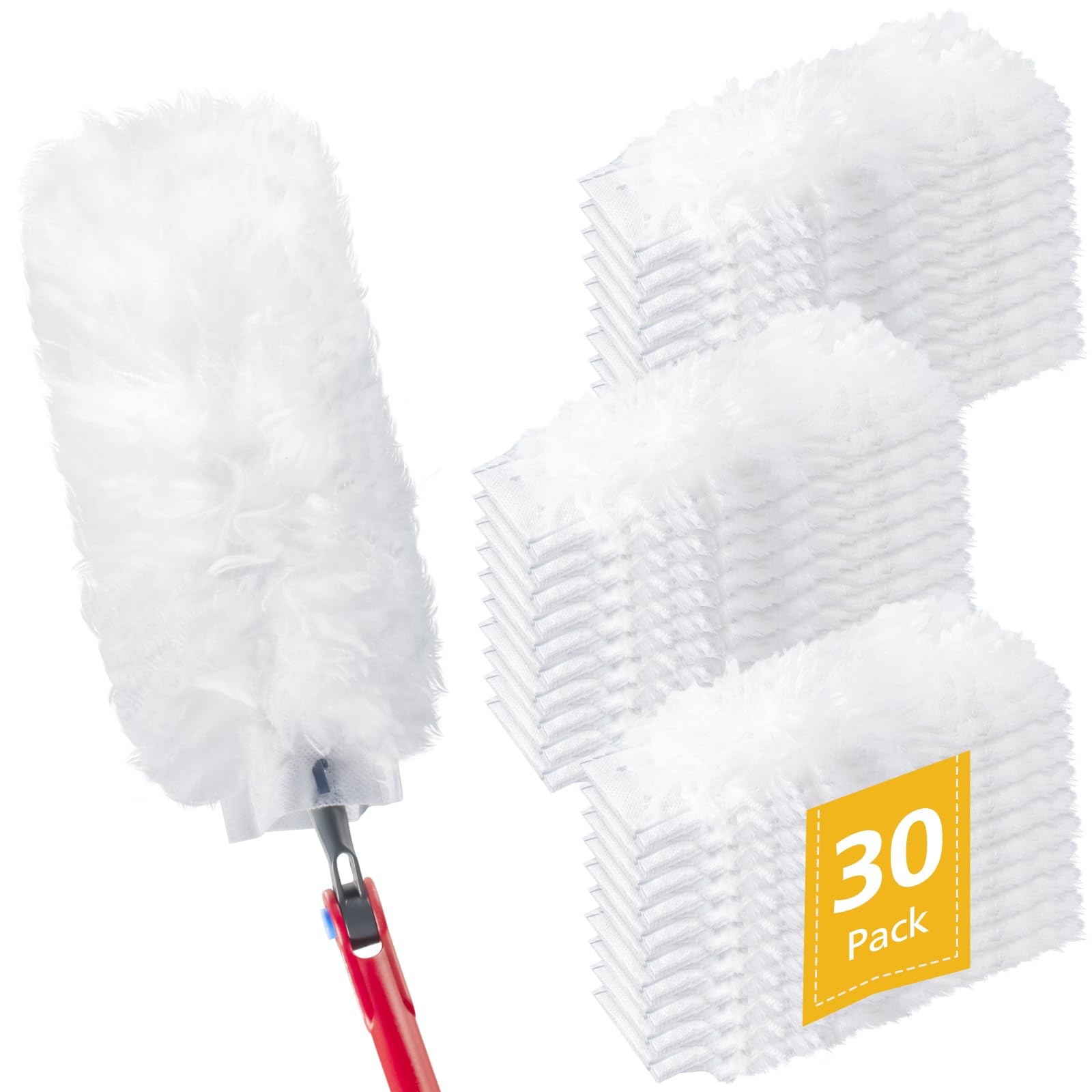 30 Pack Duster Refills with O-Cedar Flex & Catch Duster, 360° Heavy Duty Disp…