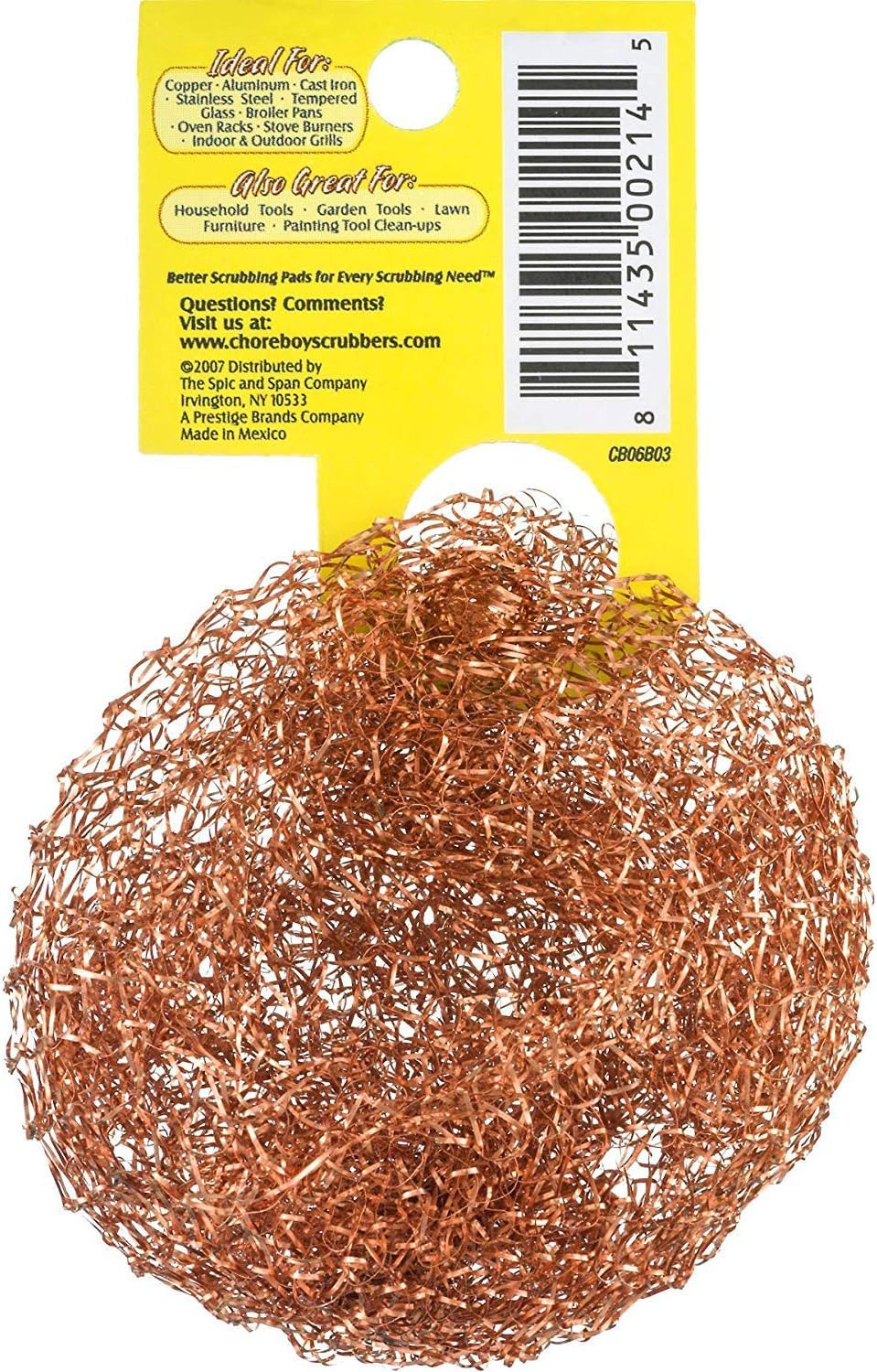 Ultimate Copper Scrubber Scouring Pad, Pure Copper (10-Pack)