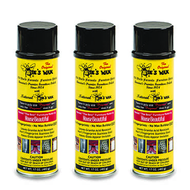 Bee’s Wax Cleaning Furniture Polish All Natural No Residue Pack of 3