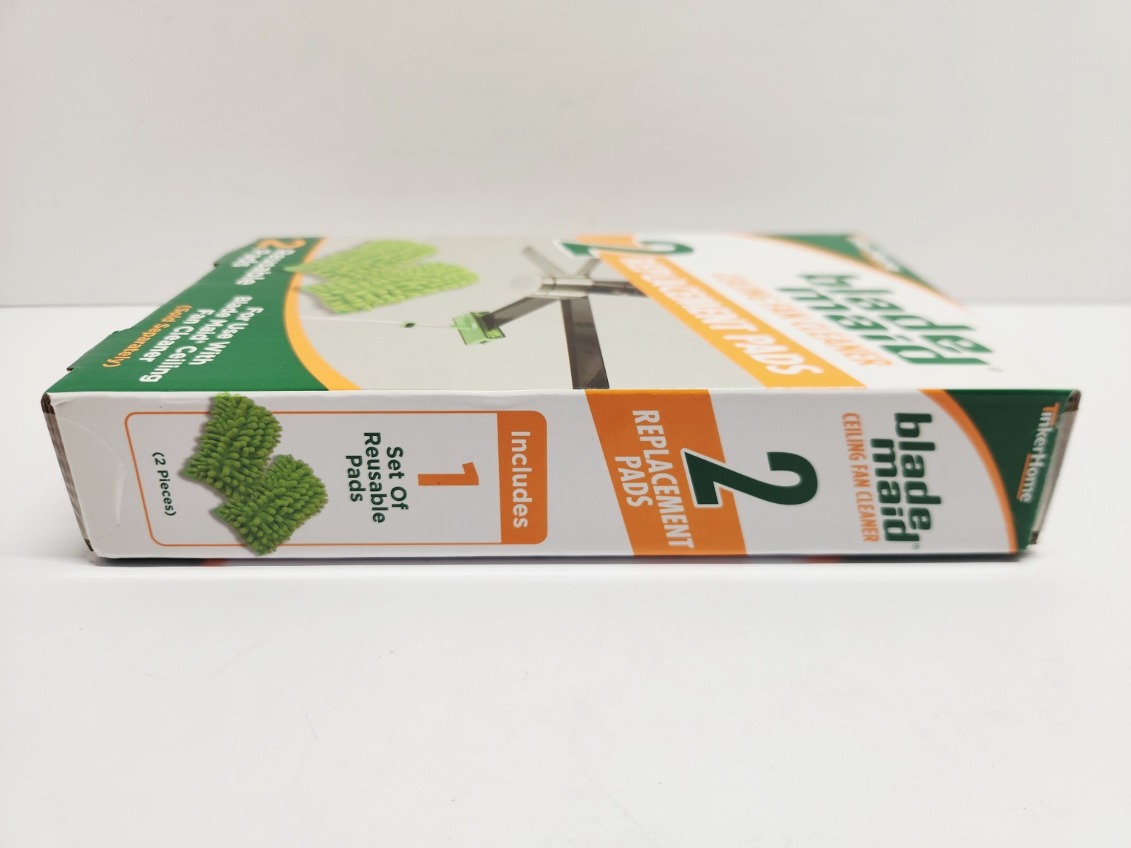 Blade Maid Ceiling Fan Cleaner Replacement Microfiber Pads 2 Reusable Pads