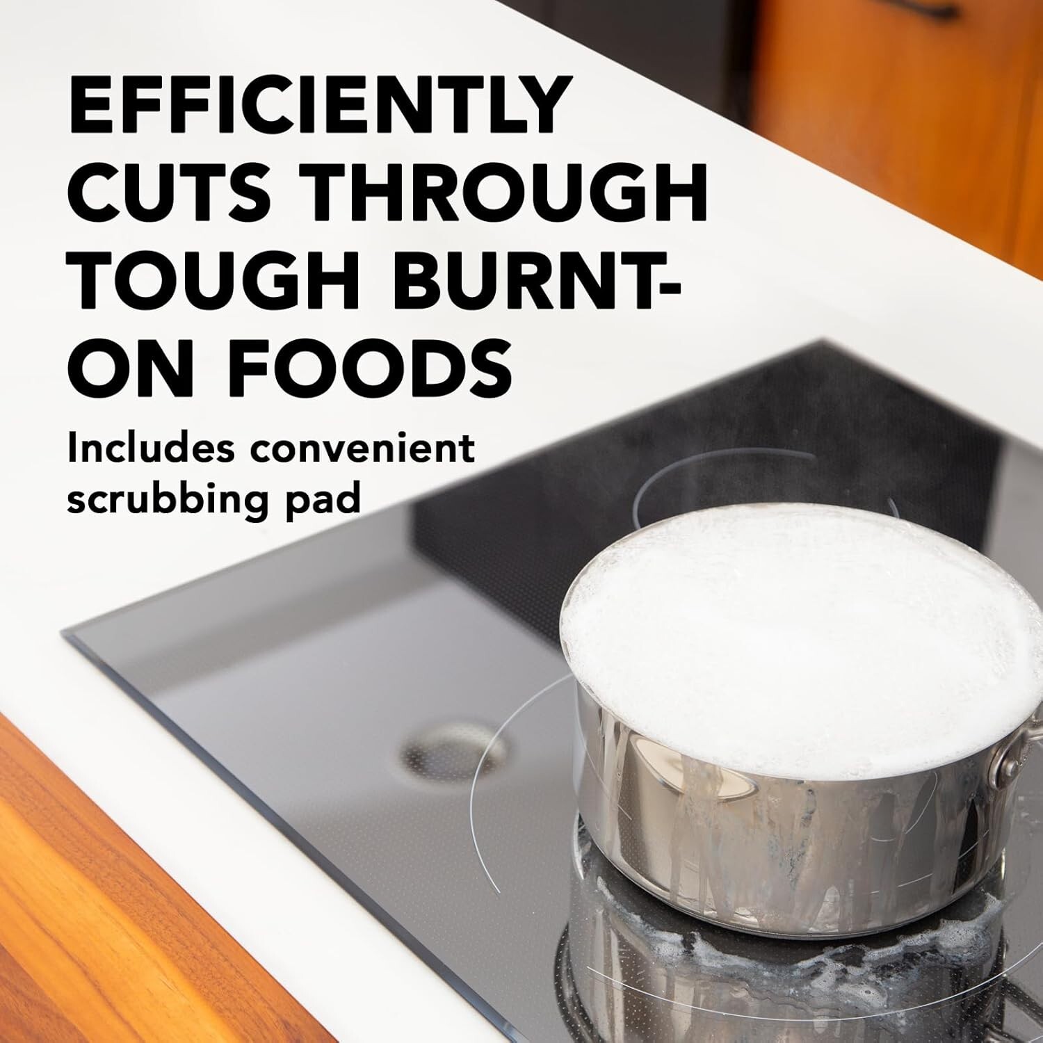 Weiman Cooktop Cleaner Paste, Easily Remove Burned-On Food, Grease and