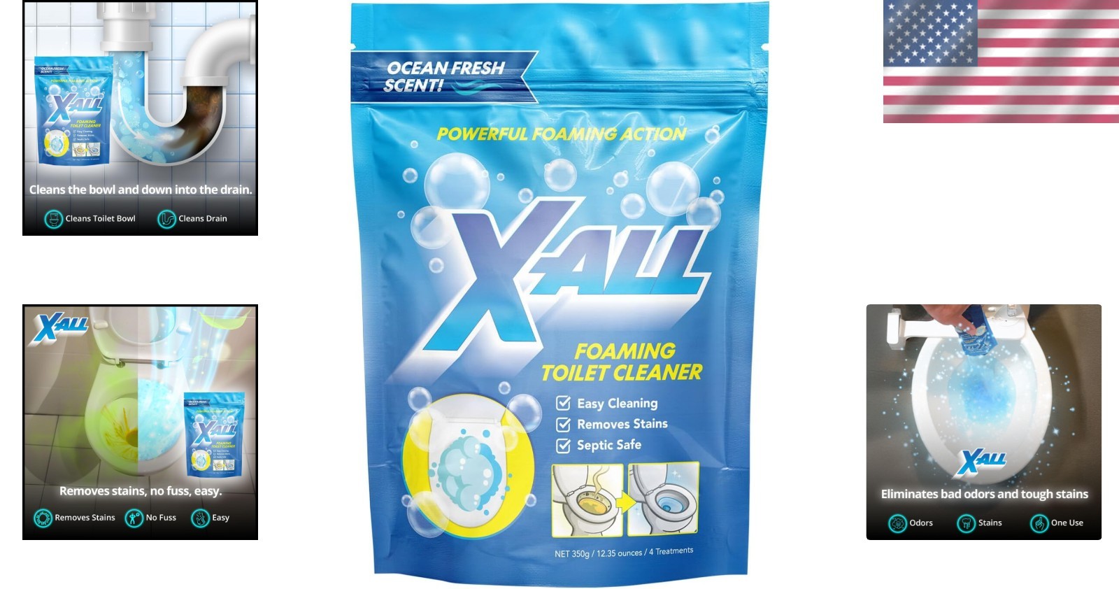Foaming Toilet Cleaner Powder – Stain & Limescale Removal