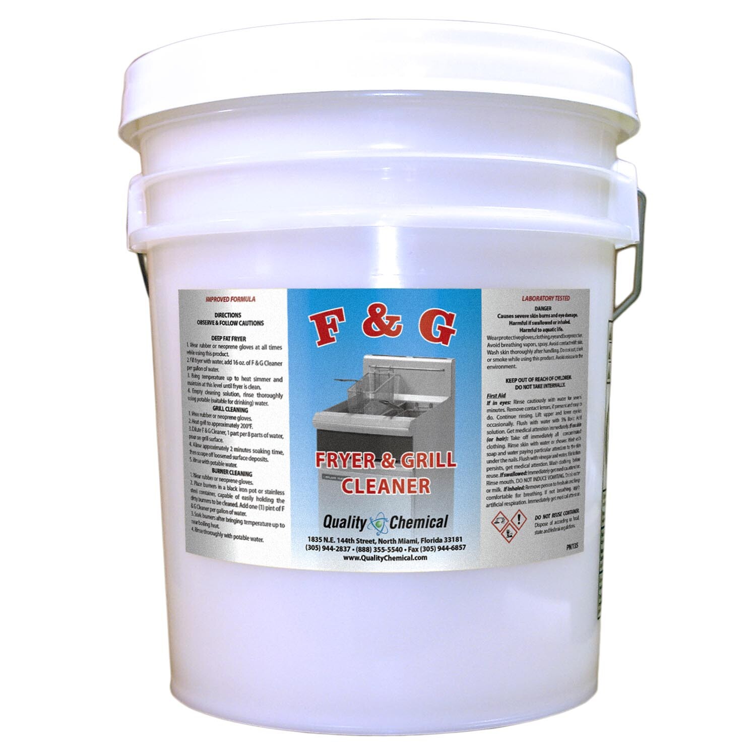Commercial Fryer and Grill/Griddle Cleaner – 5 gallon pail