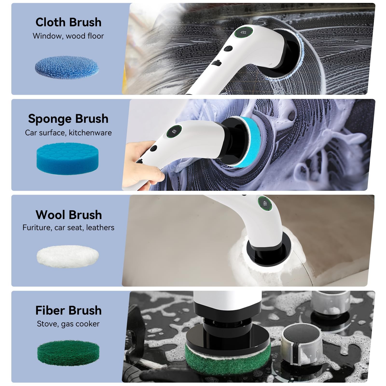 Swyprrix Electric Bathroom Cleaning Brush, Cordless Spin Scrubber Full Body W…