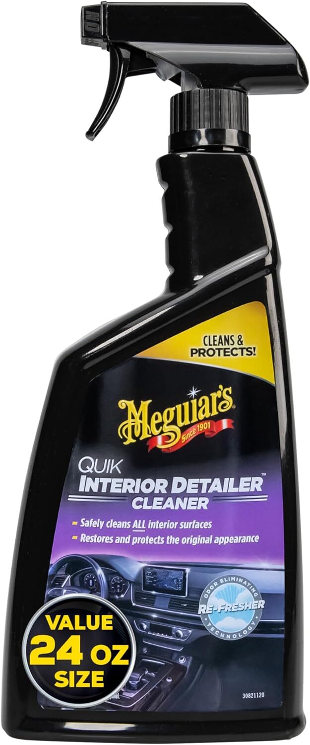 Meguiars Quik Interior Detailer Cleaner 24oz Gentle Protectant for Car Surfaces
