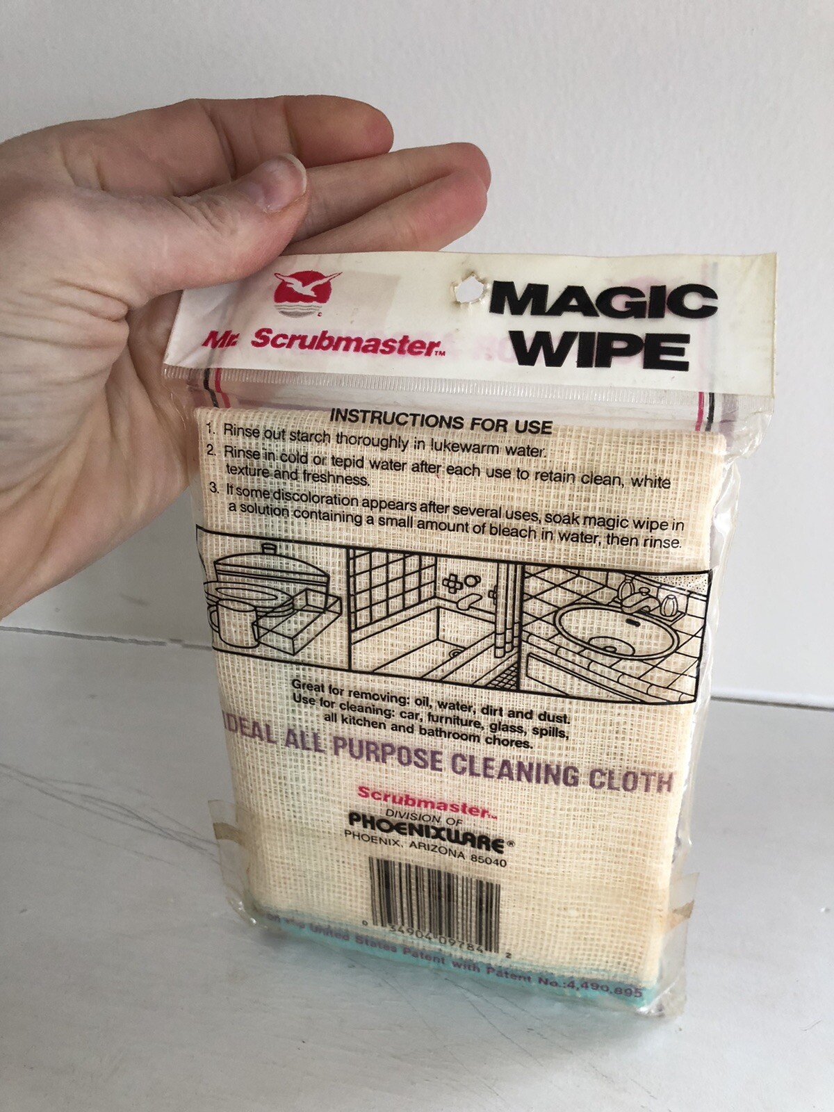 Vintage Mr Scrub master Magic Wipe Cloth Pad Scrubs Cleaning Kitchen HTF