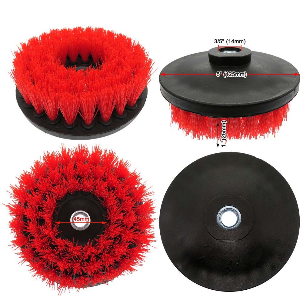 5 Inch Angle Grinder Cleaning Brush 125mm M14 Electric Drill Power Car Scrubber