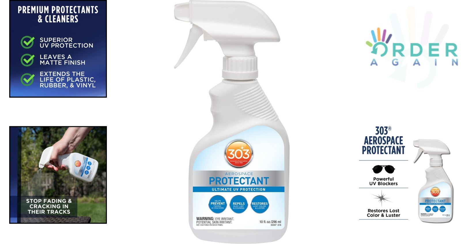 Aerospace Protectant Spray UV Durability for Vinyl Plastic Rubber 10oz