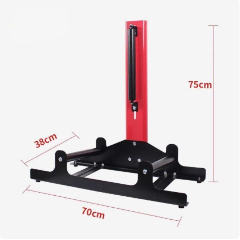 Professional Car Tire and Wheel Cleaning Rack with Rotating and Rolling Brackets