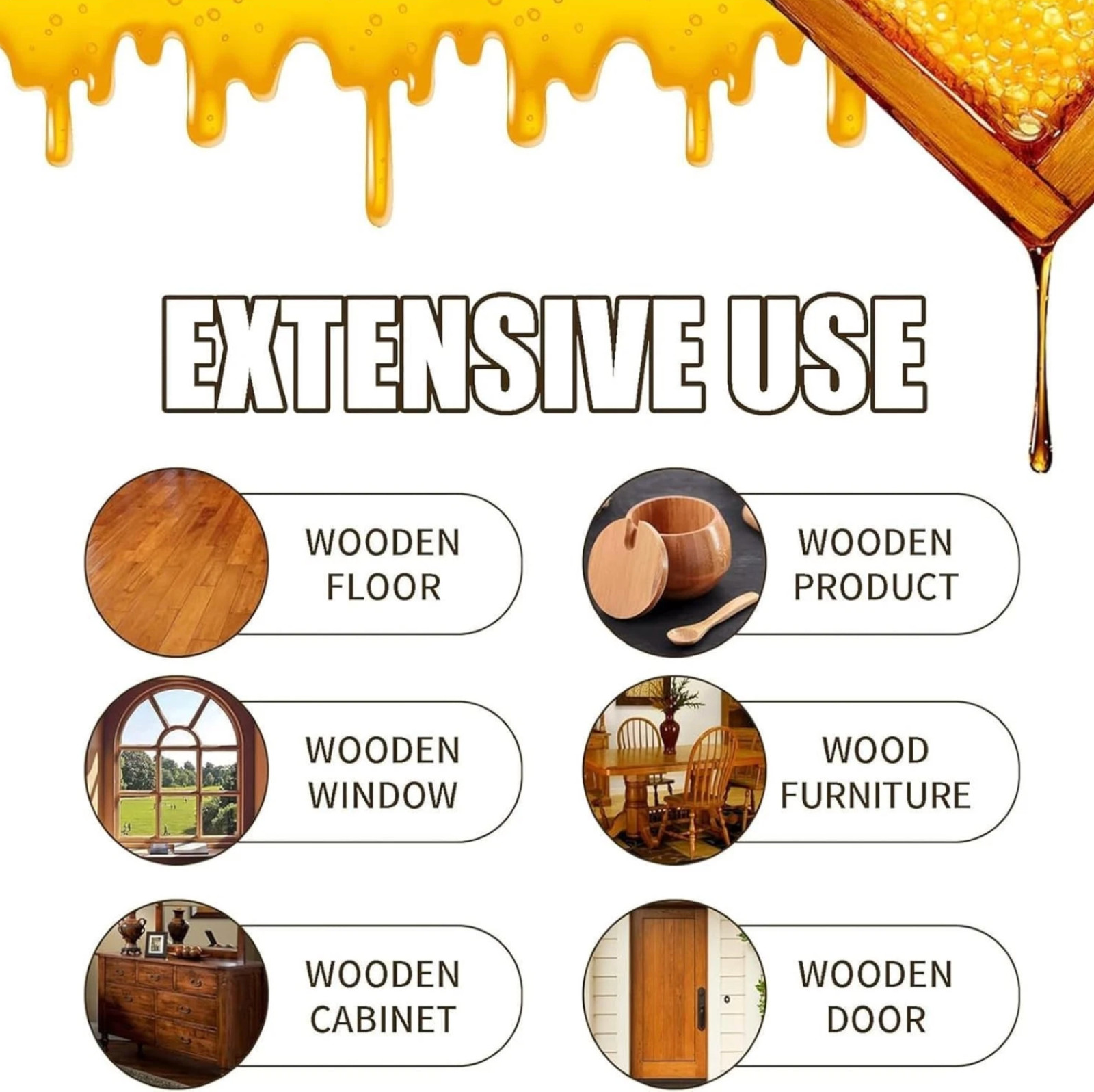 Natural Beeswax Polish Spray, Wood Furniture & Floor Cleaning Care