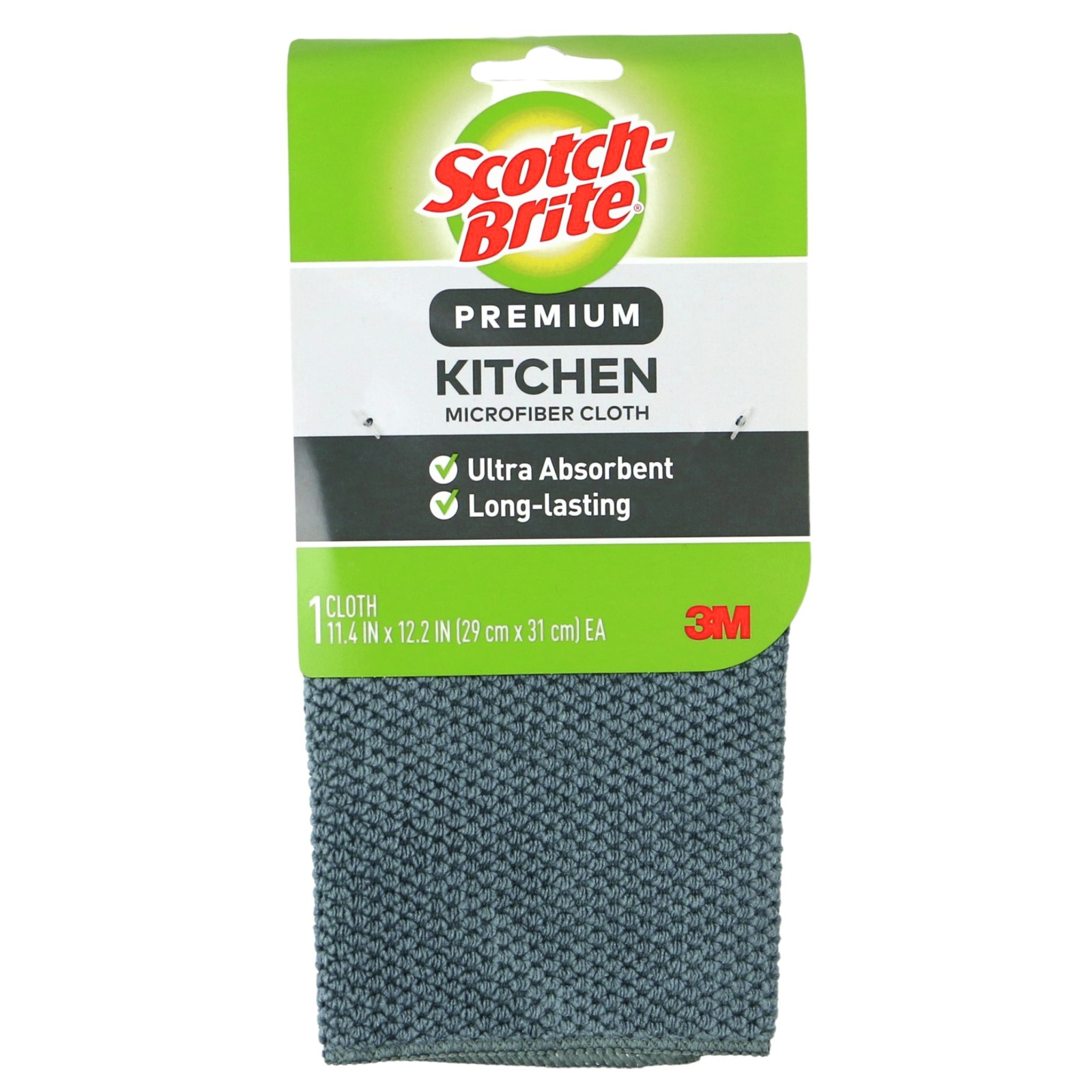 Scotch-Brite Kitchen Microfiber Cloth: 11.4 in. x 12.2 in. (Grey) *1-pack