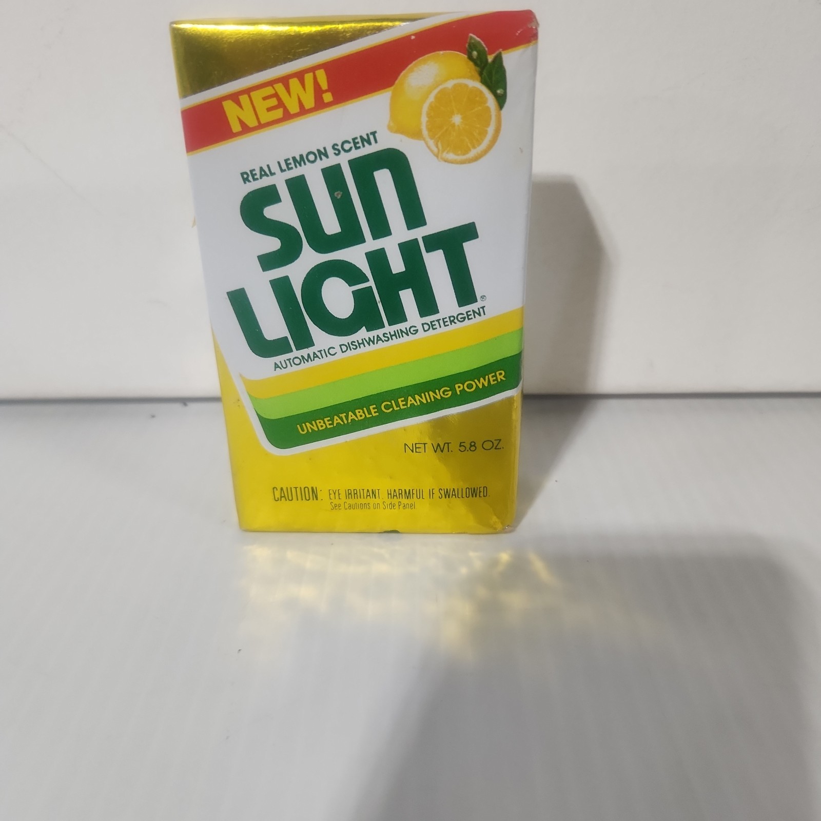 Vintage Powdered Sun Light Dishwashing Detergent 5.8oz – NEW – Lemon Scent