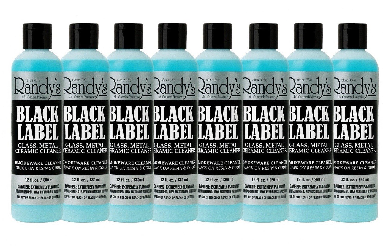 Randy’s Black Label Glass Cleaner 12oz (8 Pack) – Cleans Glass, Ceramic & Metal