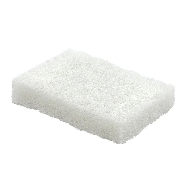 6pc Light-Duty Scour Pad, 4 1/2 x 6, White Thick Americo WP-3565