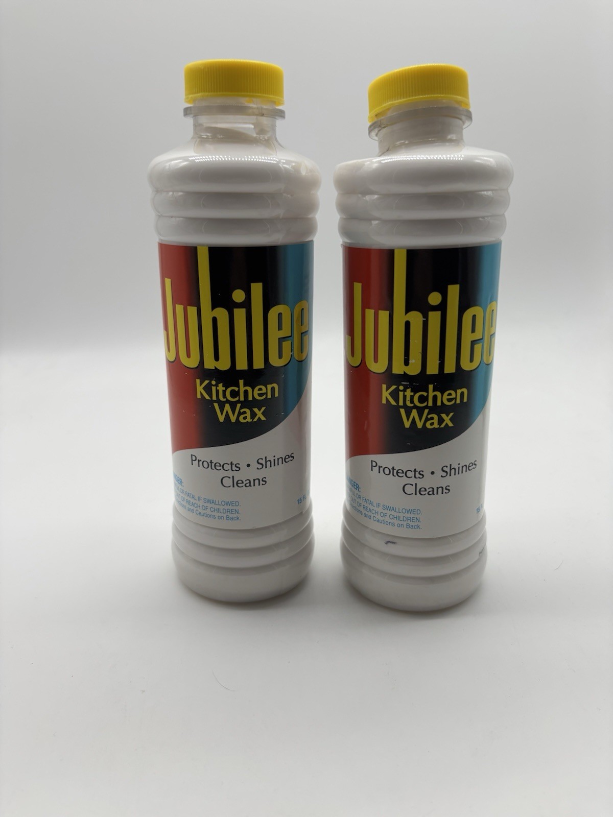 NOS JUBILEE Kitchen Wax – Two (2) 15 Ounce Bottles – Protects – Shines
