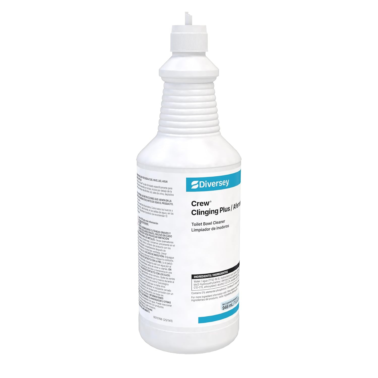 9302467 Clinging plus Toilet Bowl Cleaner, Commercial Strength Formula Cleans Ur