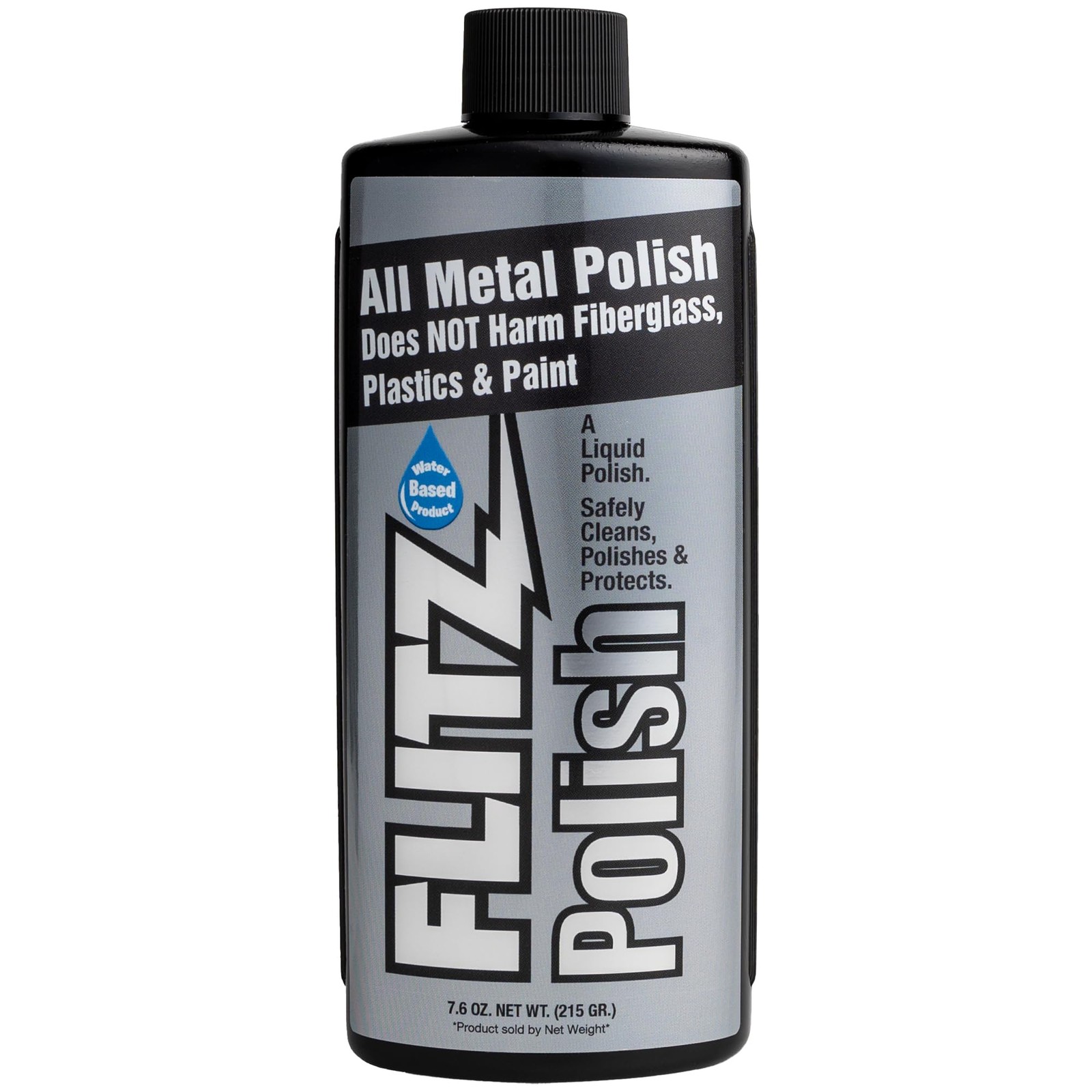 FLITZ Multi Purpose Metal Polish Liquid – 7.6oz USA-Made Tarnish Remover