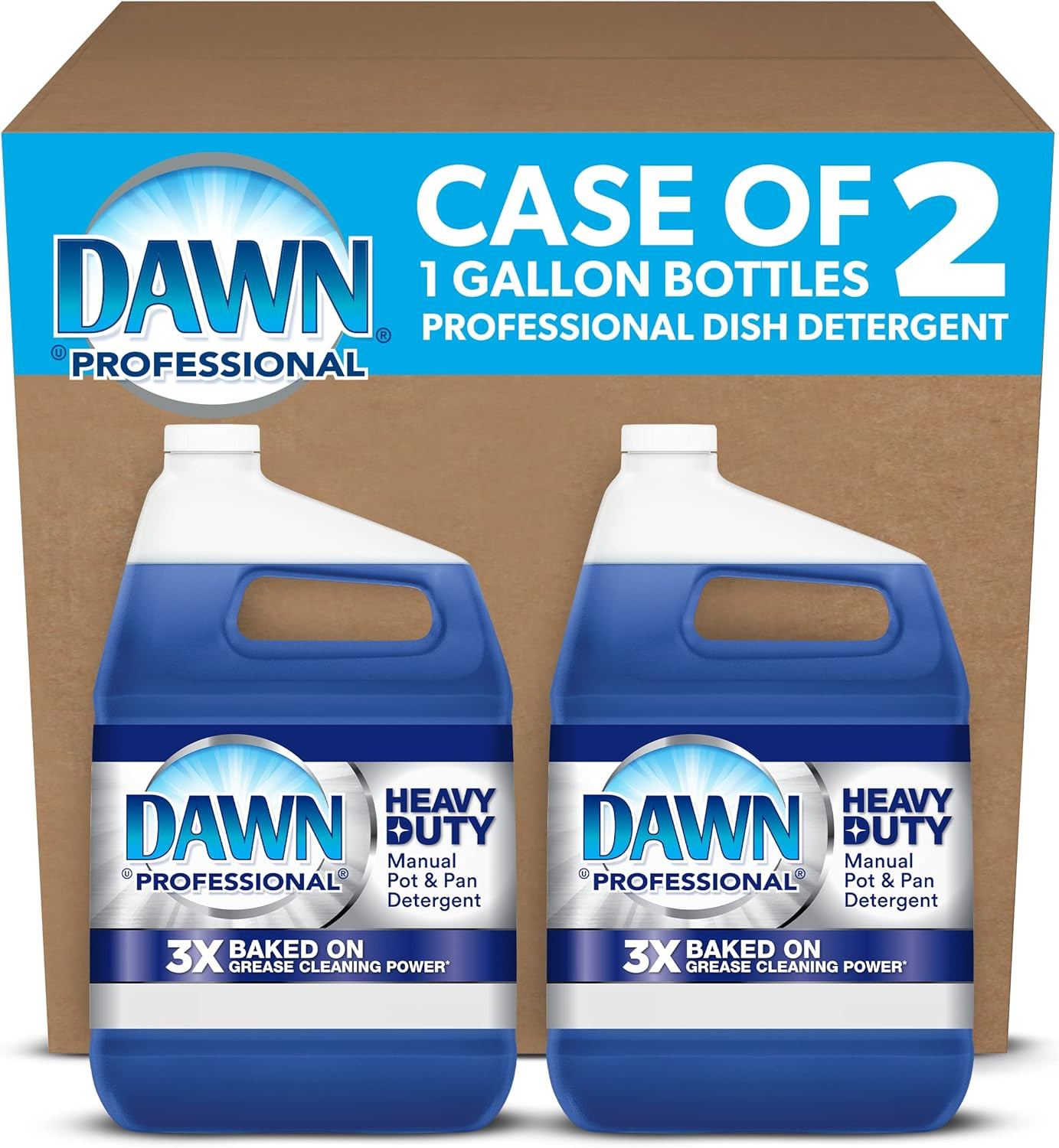 Dawn Professional Heavy Duty Manual Pot and Pan Dish Soap Detergent, 1 Gallon