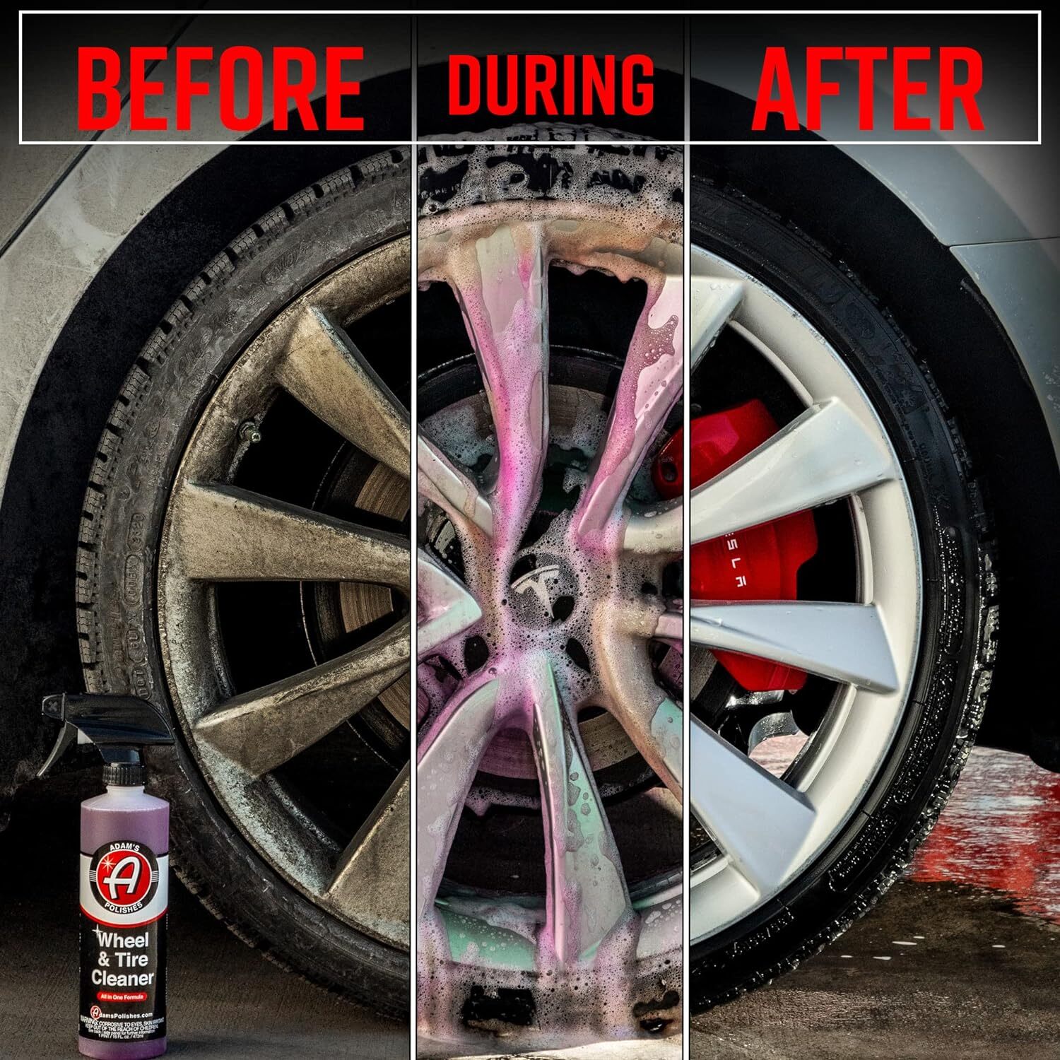 Adam’s Wheel & Tire Cleaner Gallon – Professional All In One Tire & Wheel Cleane