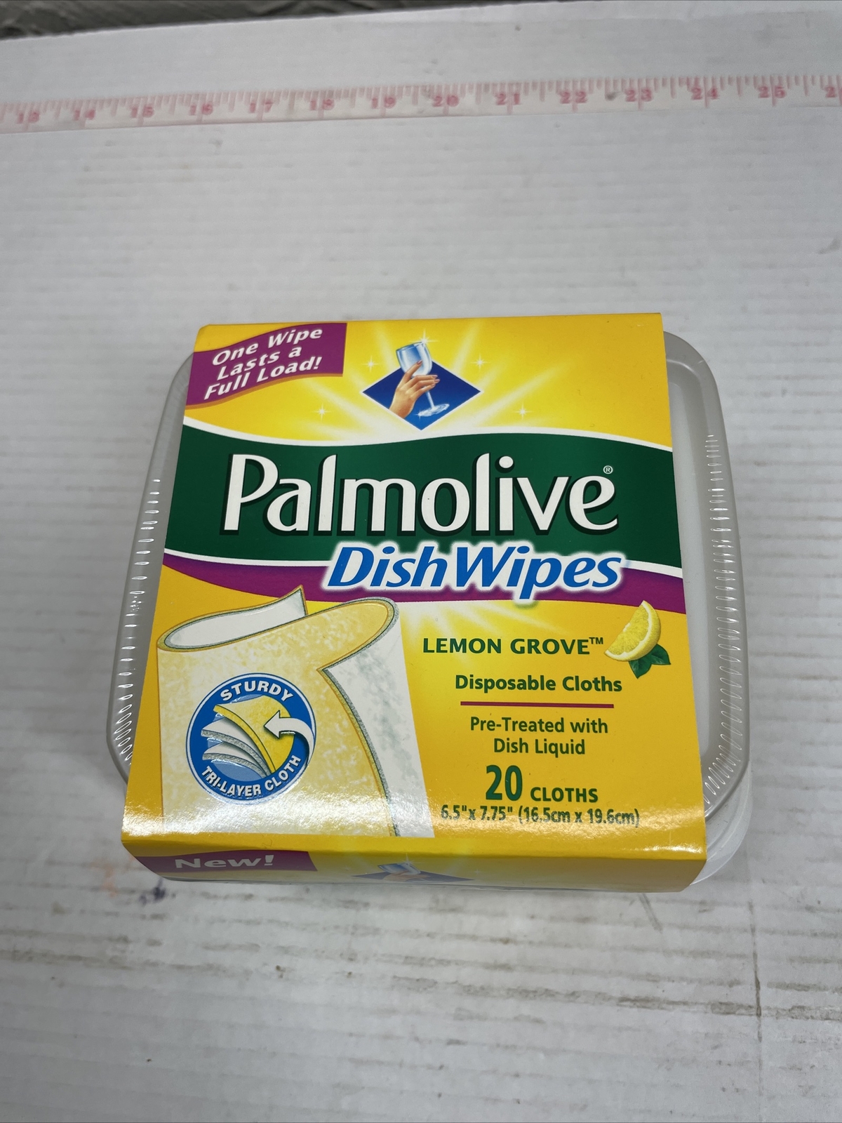 Palmolive Dish Wipes Lemon Pretreated Disposable Cloths Camping Discontinued