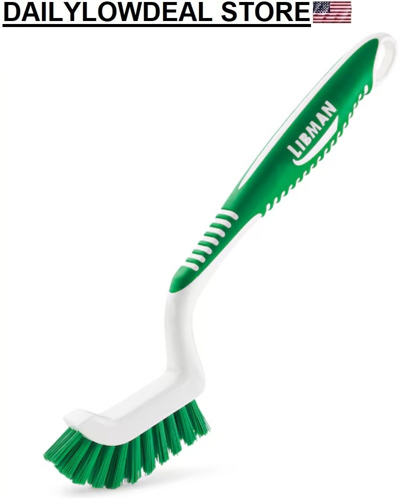 2 PACK – Libman Kitchen Brush 2 in. W Rubber Scrub Curved Brush