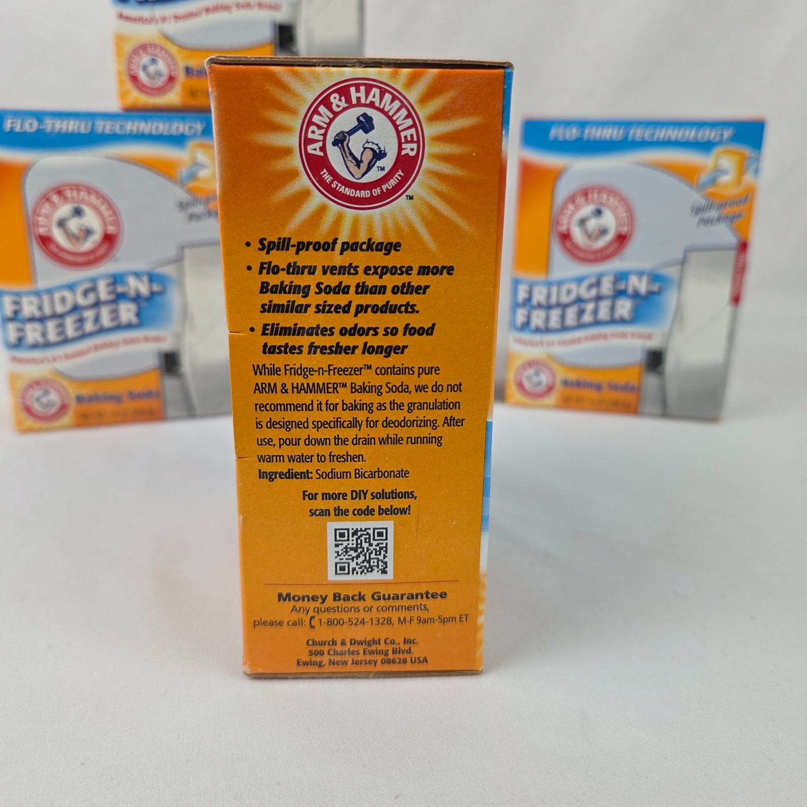New Arm & Hammer Fridge-N-Freezer Baking Soda, 14 Oz. – Pack of 5